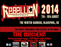 The Cundeez - Rebellion Festival, Blackpool 10.8.14